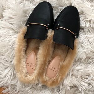 A New Day faux fur loafers